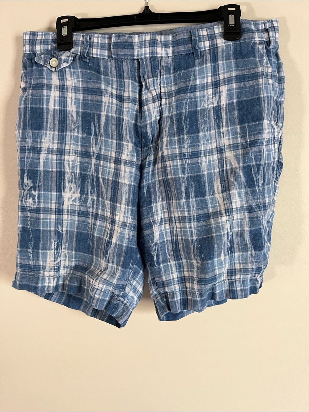 Vintage Polo Ralph Lauren India Madras Blue & Plaid Shorts